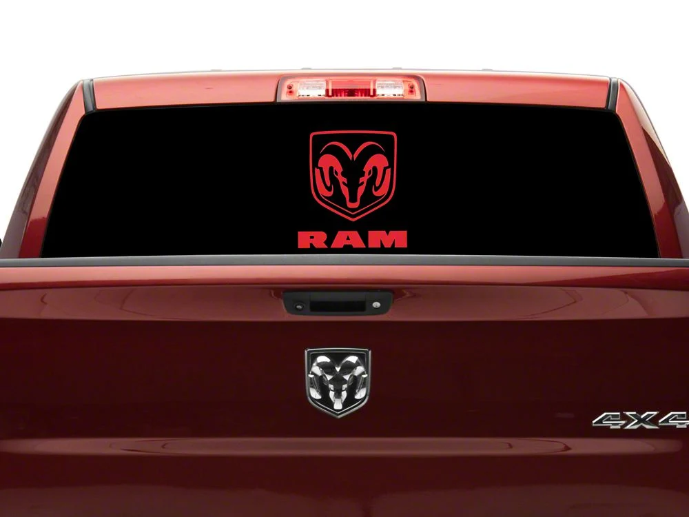 RAM Licensed by RedRock Large RAM Head with Logo; Red (03-18 RAM 3500) - Image 5