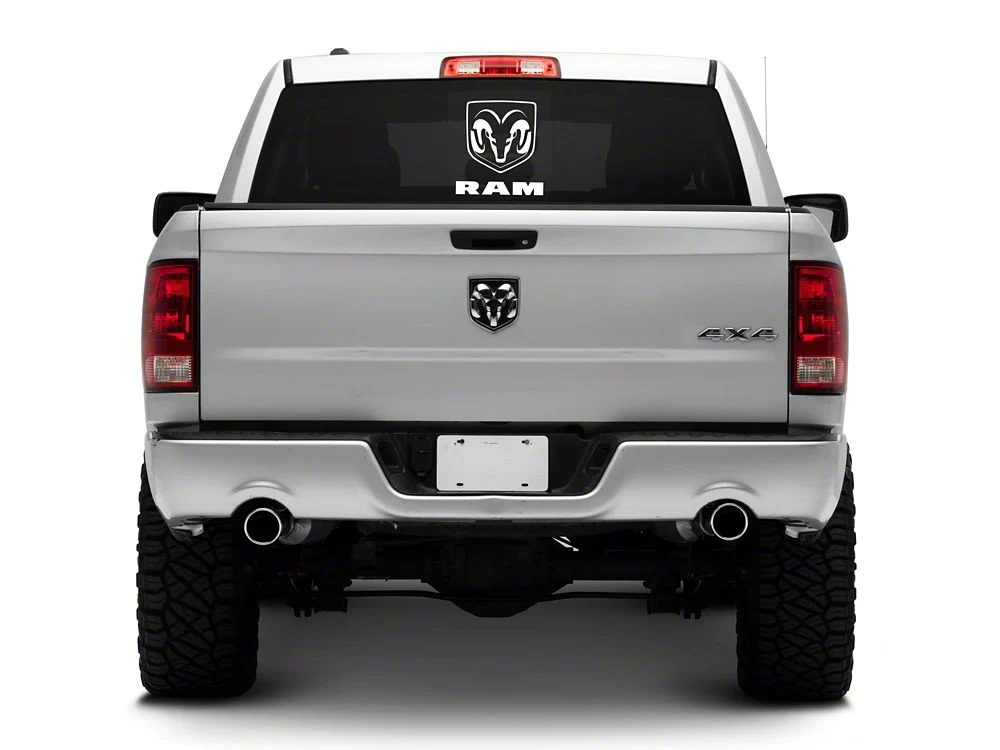 RAM Licensed by RedRock Large RAM Head with Logo; White (02-18 RAM 1500) - Image 6