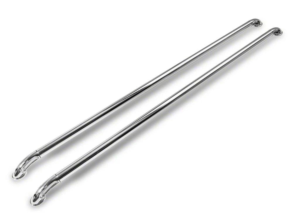 RAM Licensed by RedRock Locker Side Bed Rails; Stainless Steel (03-18 RAM 2500 w/ 6.4-Foot Box) - Image 3