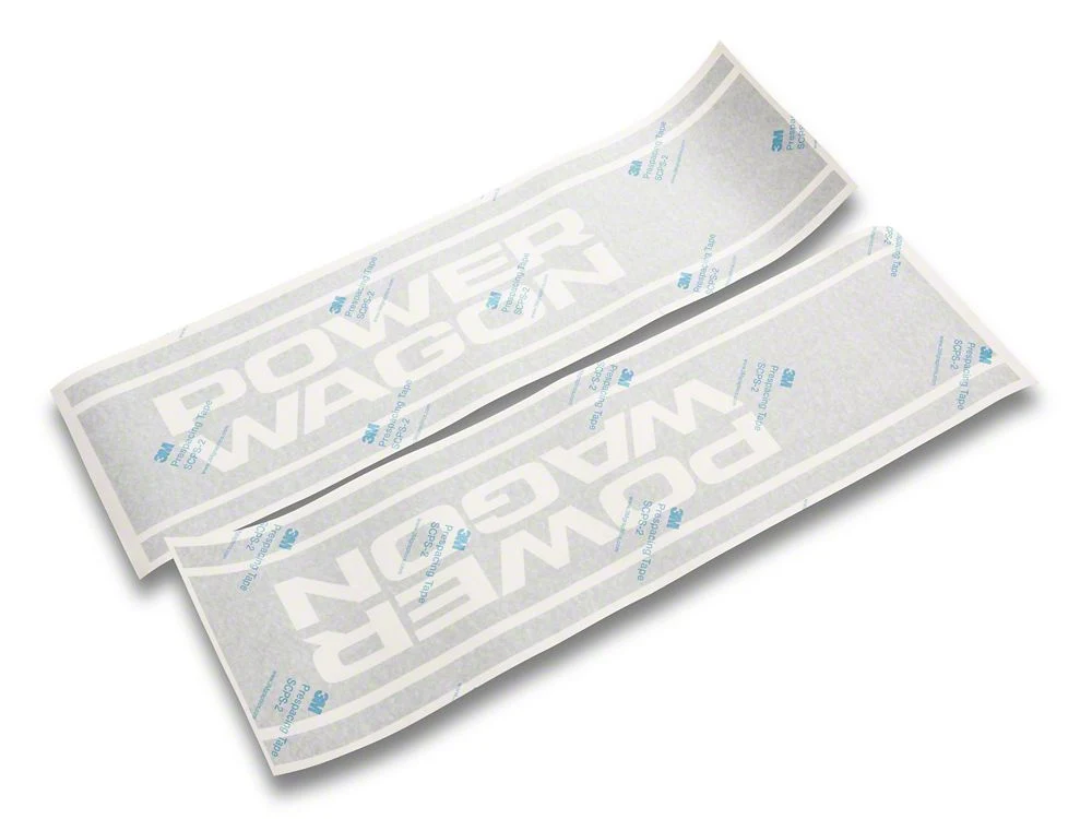 RAM Licensed by RedRock Power Wagon Rear Vertical Stripe; Silver (03-24 RAM 2500) - Image 3