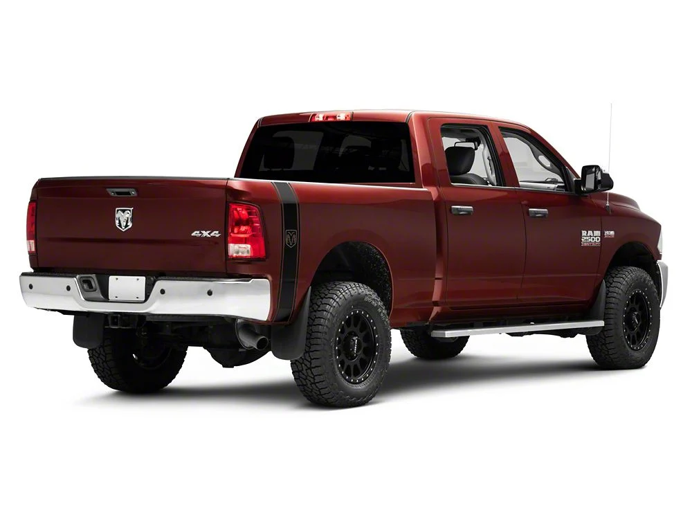 RAM Licensed by RedRock RAM Head Vertical Stripe; Gloss Black (03-18 RAM 3500) - Image 4