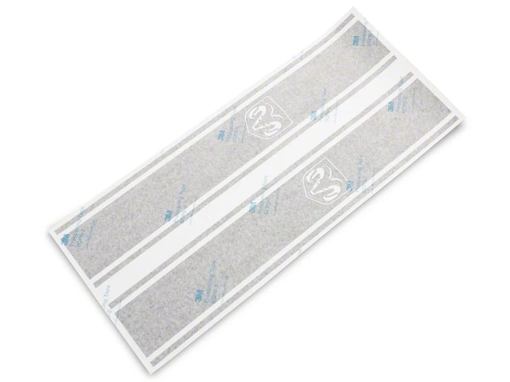 RAM Licensed by RedRock RAM Head Vertical Stripe; Matte Black (02-18 RAM 1500) - Image 3