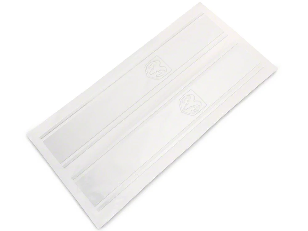 RAM Licensed by RedRock RAM Head Vertical Stripe; Silver (03-18 RAM 3500) - Image 2