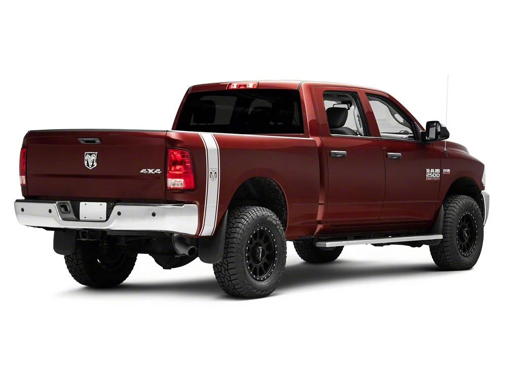 RAM Licensed by RedRock RAM Head Vertical Stripe; Silver (03-18 RAM 3500) - Image 4