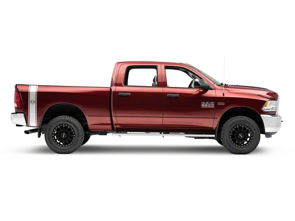 RAM Licensed by RedRock RAM Head Vertical Stripe; Silver (03-18 RAM 3500) - Image 6