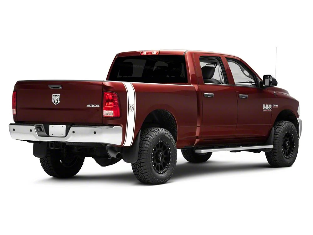 RAM Licensed by RedRock RAM Head Vertical Stripe; White (03-18 RAM 2500) - Image 4