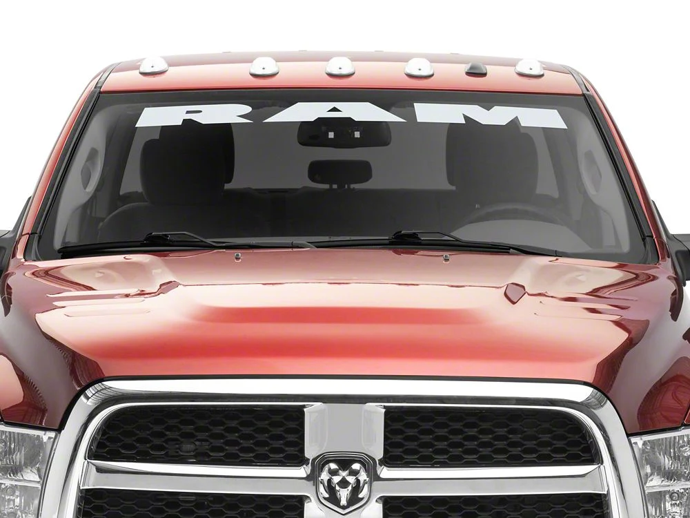 RAM Licensed by RedRock RAM Windshield Banner; Frosted (03-18 RAM 3500) - Image 4