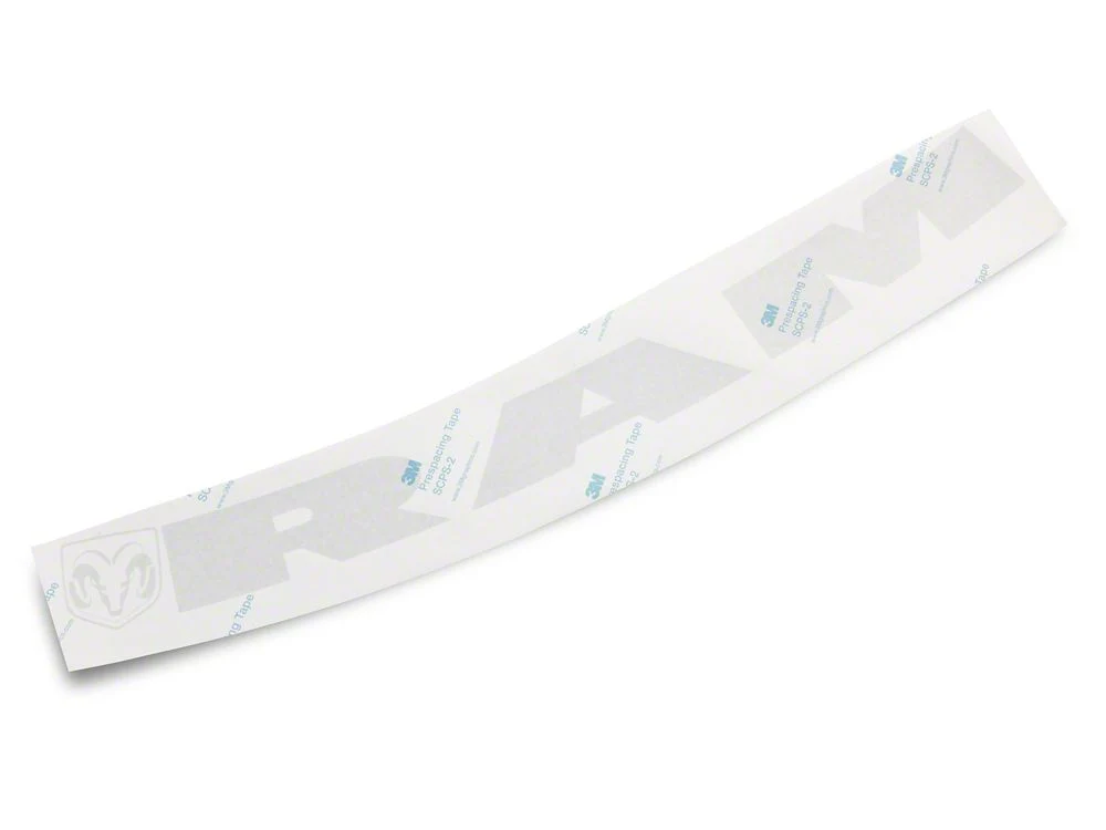 RAM Licensed by RedRock RAM with Head and Logo Windshield Banner; Frosted (02-18 RAM 1500) - Image 3