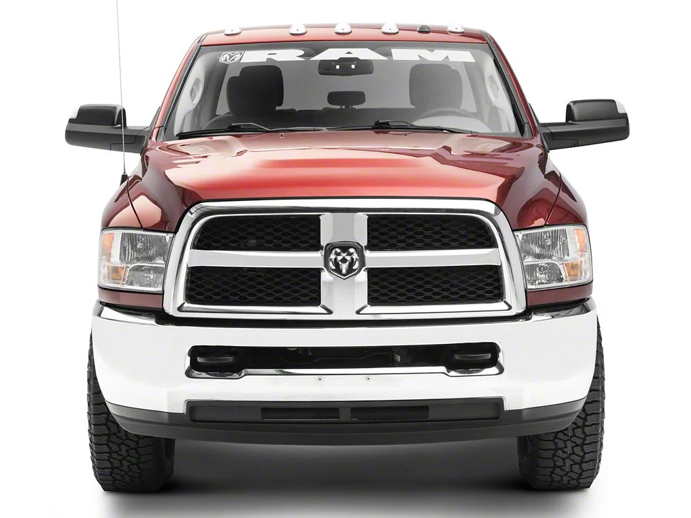 RAM Licensed by RedRock RAM with Head and Logo Windshield Banner; White (03-18 RAM 2500) - Image 5