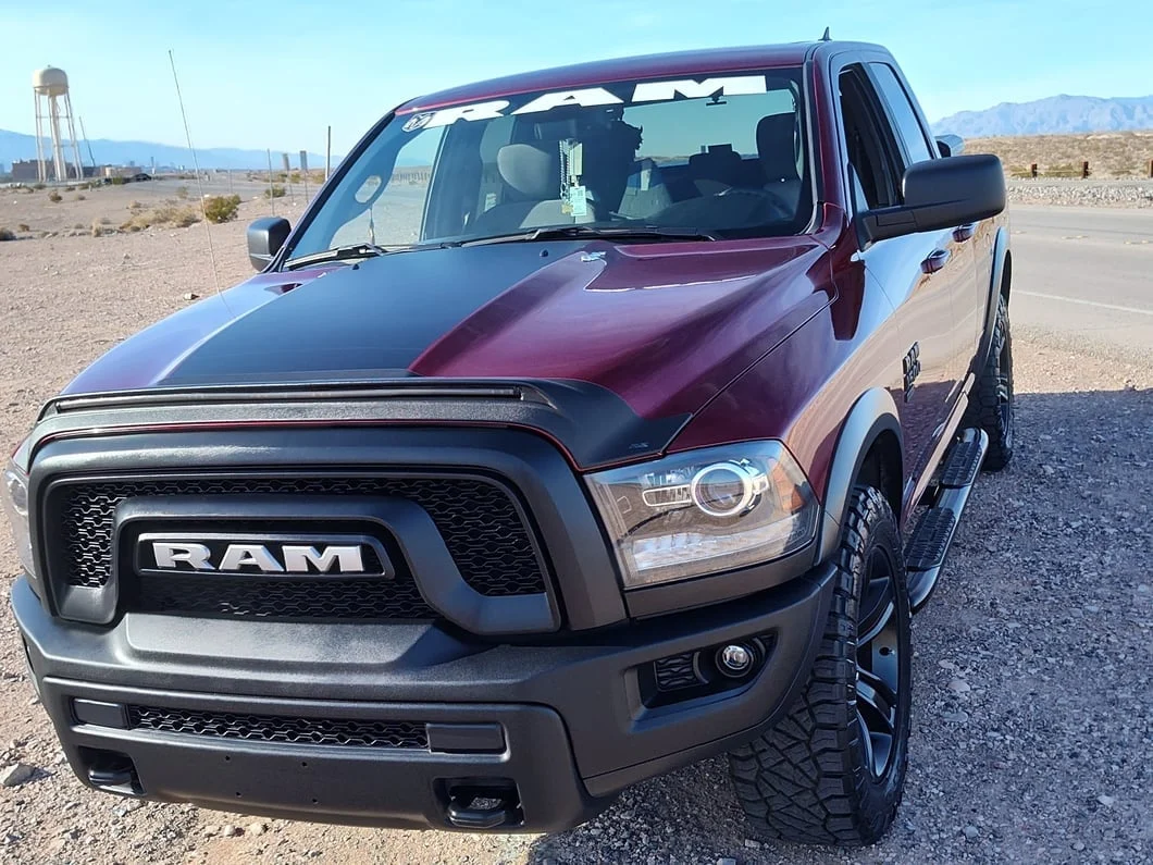 RAM Licensed by RedRock RAM with Head and Logo Windshield Banner; White (03-18 RAM 2500) - Image 7
