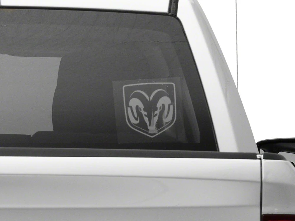 RAM Licensed by RedRock Small RAM Head Logo; Frosted (02-18 RAM 1500) - Image 7