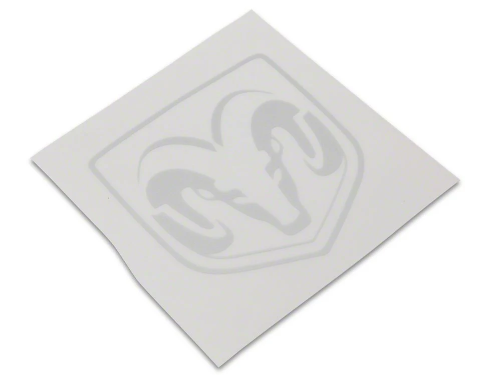 RAM Licensed by RedRock Small RAM Head Logo; Frosted (03-18 RAM 2500) - Image 2