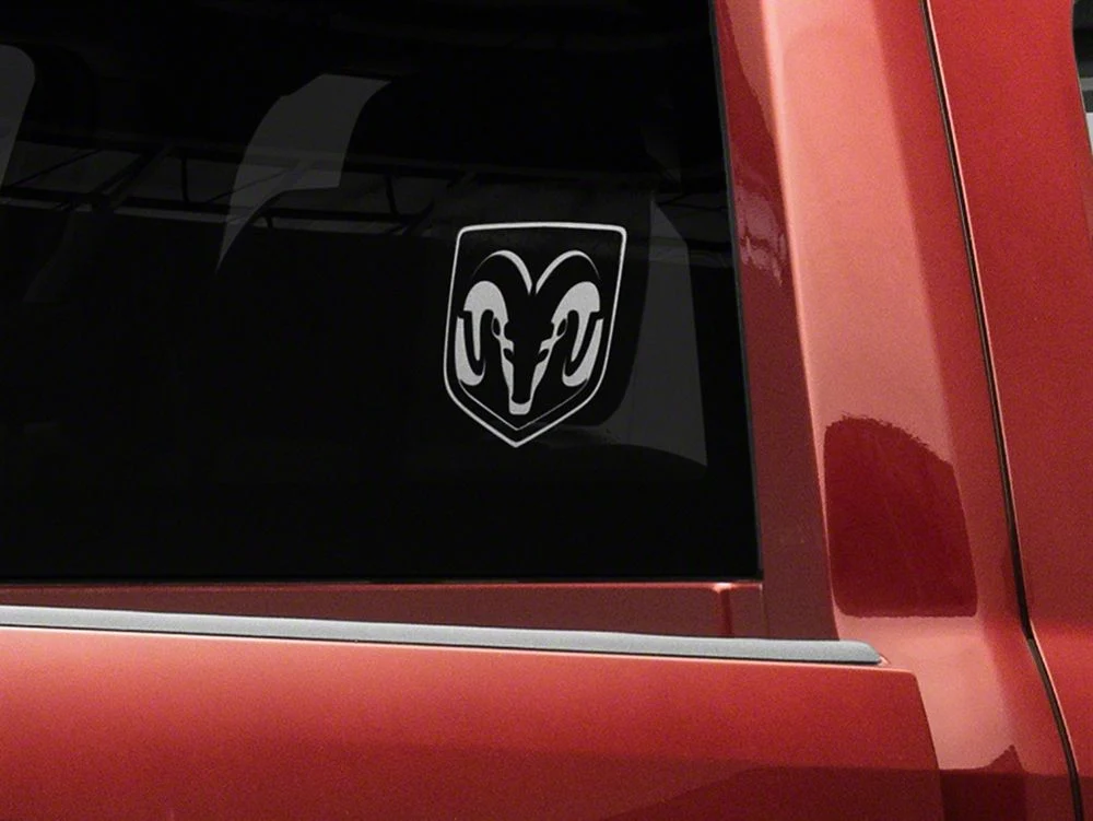 RAM Licensed by RedRock Small RAM Head Logo; Frosted (03-18 RAM 3500) - Image 7