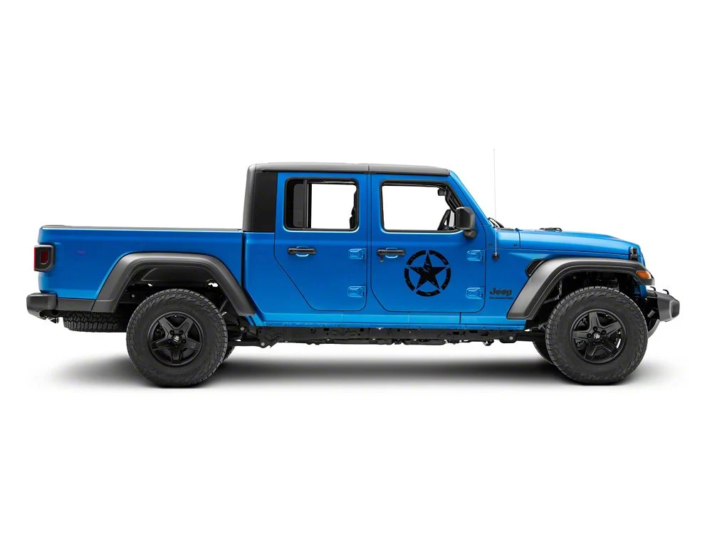 RedRock 16-Inch Star Vinyl Decal; Black (Universal; Some Adaptation May Be Required) - Image 3