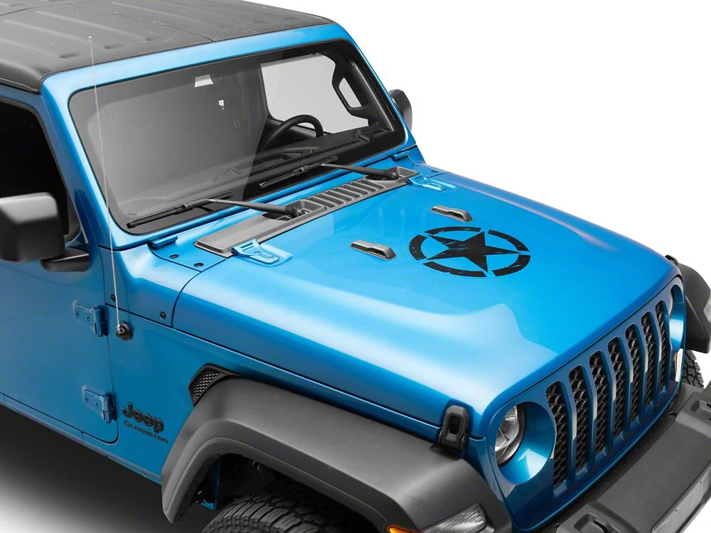RedRock 16-Inch Star Vinyl Decal; Black (Universal; Some Adaptation May Be Required) - Image 4