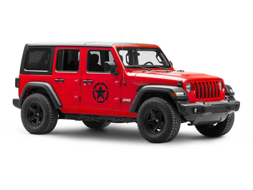 RedRock 16-Inch Star Vinyl Decal; Black (Universal; Some Adaptation May Be Required) - Image 4
