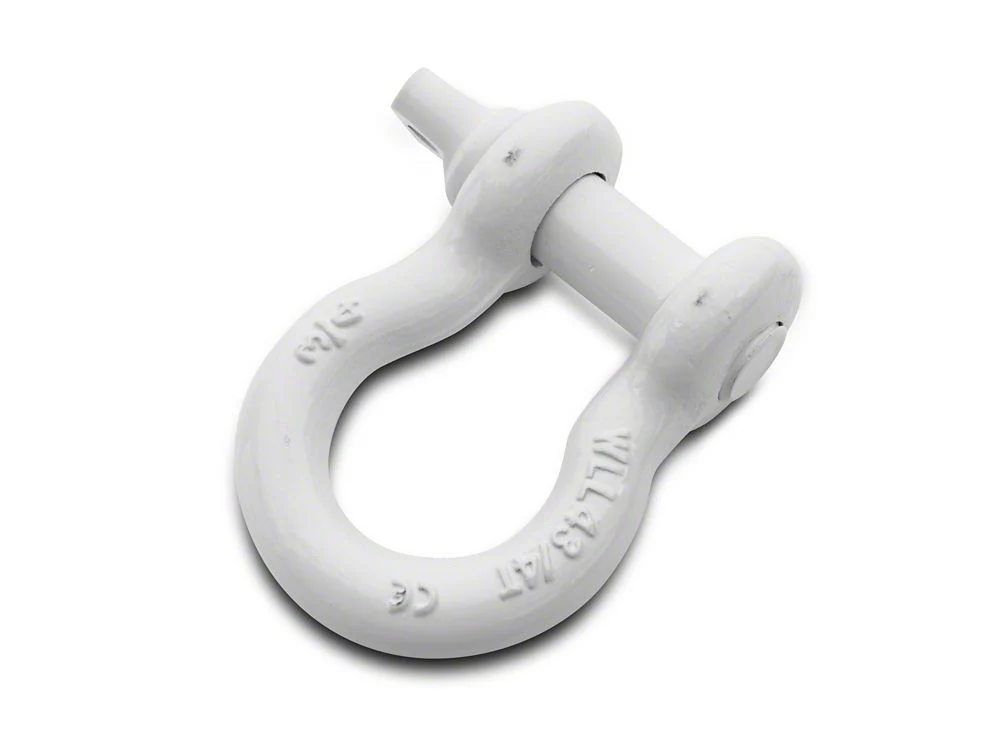 RedRock 3/4-Inch D-Ring Shackle; White - Image 2