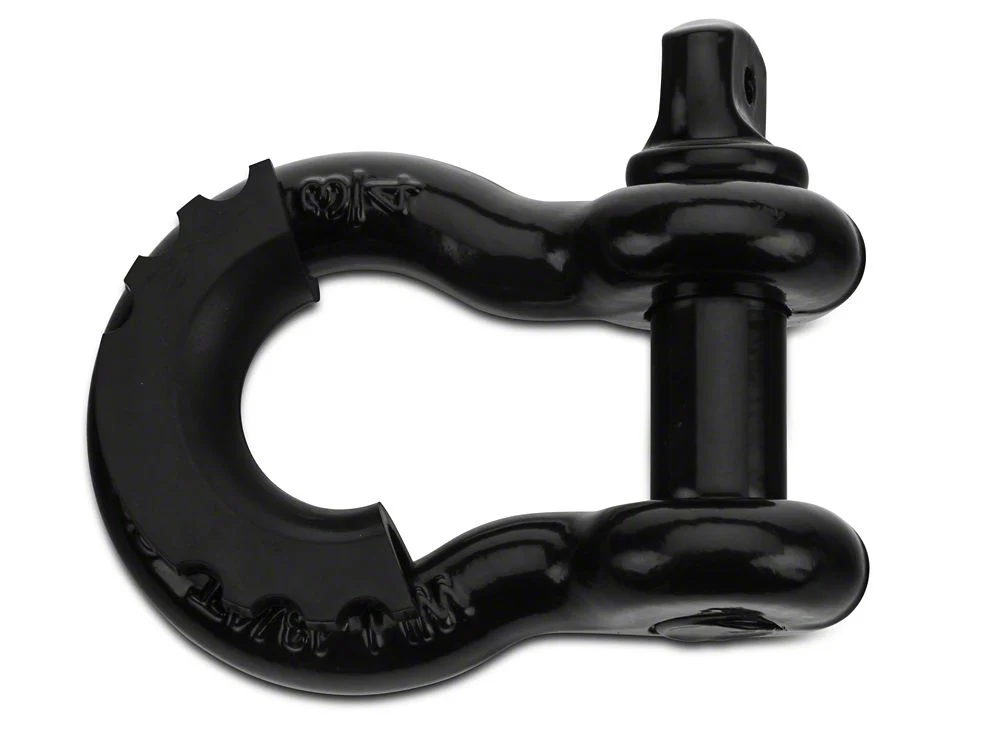 RedRock 3/4-Inch D-Ring Shackle with Isolator; Black - Image 2