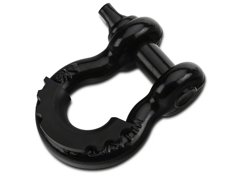 RedRock 3/4-Inch D-Ring Shackle with Isolator; Black - Image 2