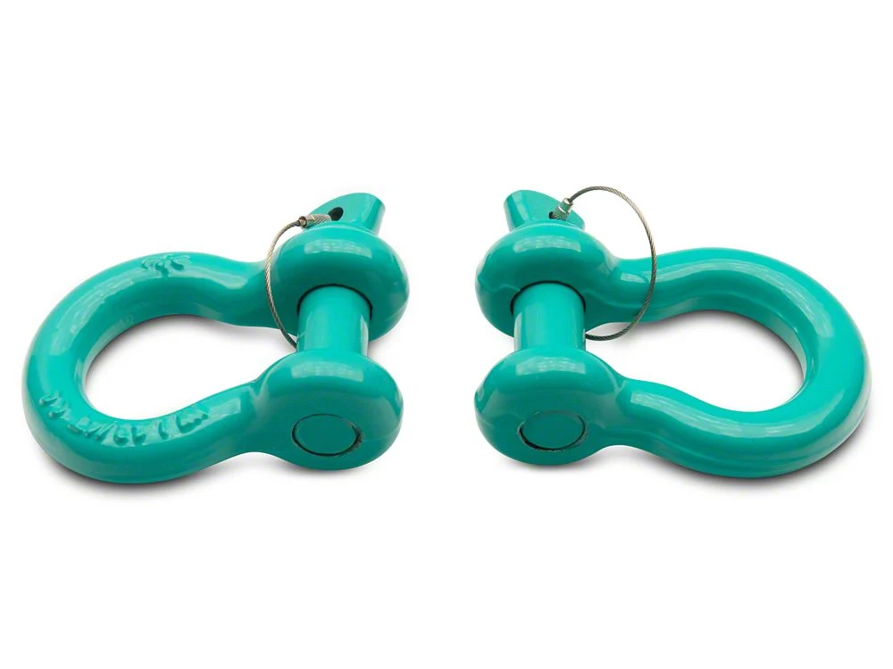 RedRock 3/4-Inch D-Ring Shackles; Tropical Breeze - Image 4