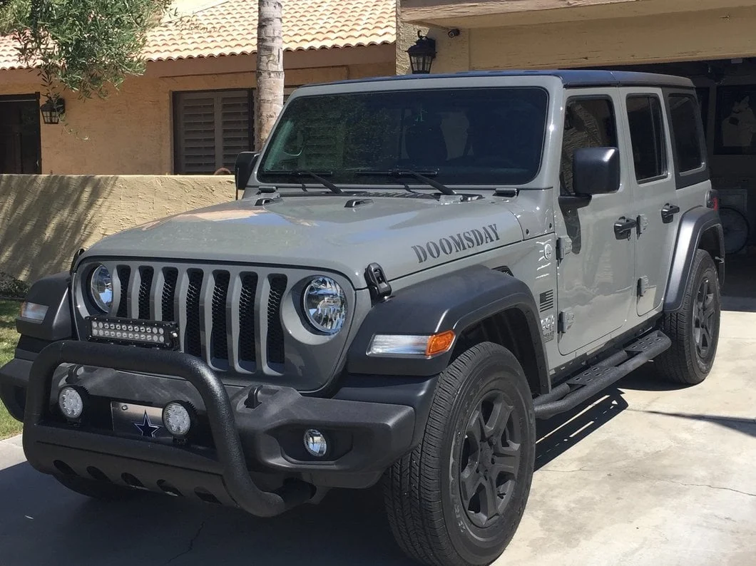 RedRock 3-Inch Bull Bar with Skid Plate; Textured Black (18-25 Jeep Wrangler JL) - Image 16