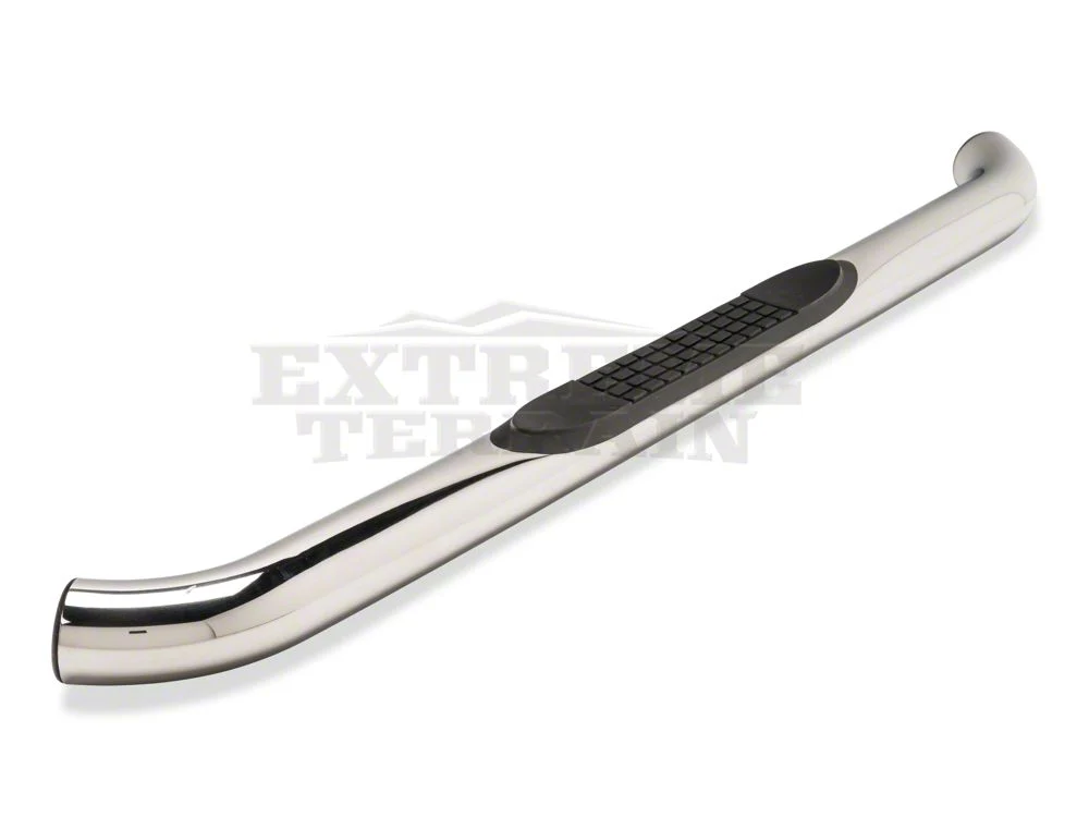 RedRock 3-Inch Round Curved Side Step Bars; Stainless Steel (07-18 Jeep Wrangler JK 2-Door) - Image 12