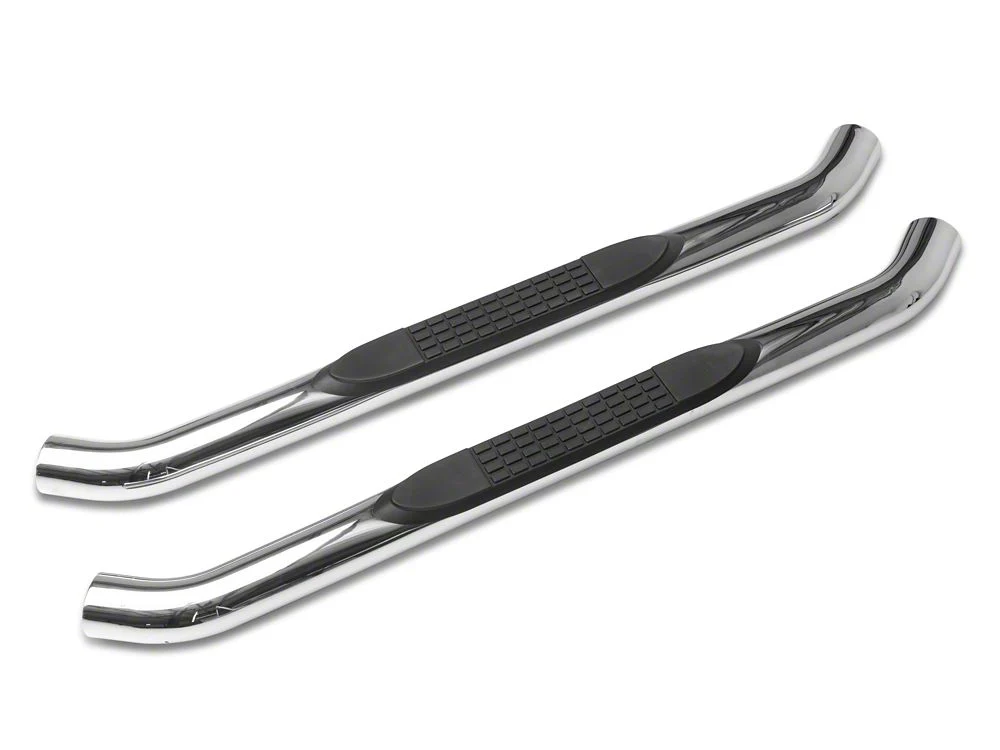 RedRock 3-Inch Round Curved Side Step Bars; Stainless Steel (18-25 Jeep Wrangler JL 2-Door) - Image 6
