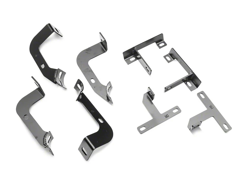 RedRock 3-Inch Round Curved Side Step Bars; Stainless Steel (18-25 Jeep Wrangler JL 2-Door) - Image 9