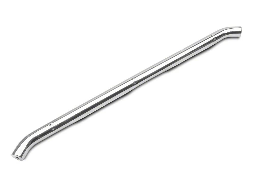 RedRock 3-Inch Round Curved Side Step Bars; Stainless Steel (18-25 Jeep Wrangler JL 4-Door) - Image 3