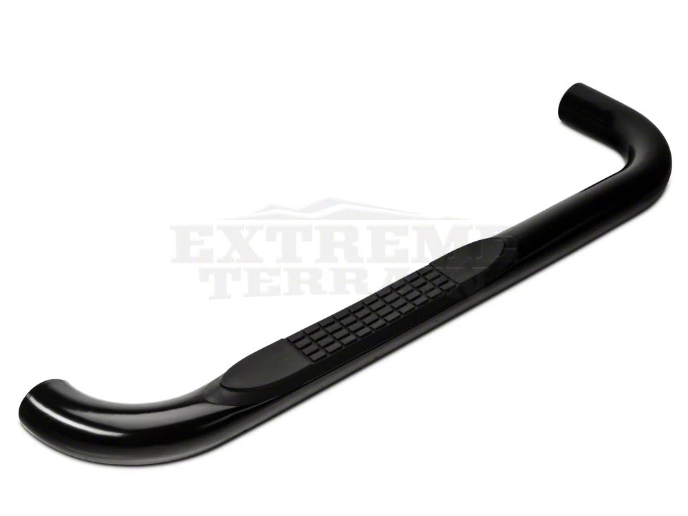 RedRock 3-Inch Round Side Step Bars; Semi-Gloss Black (87-06 Jeep Wrangler YJ & TJ, Excluding Unlimited) - Image 10