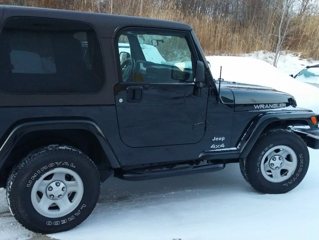 RedRock 3-Inch Round Side Step Bars; Semi-Gloss Black (87-06 Jeep Wrangler YJ & TJ, Excluding Unlimited) - Image 22
