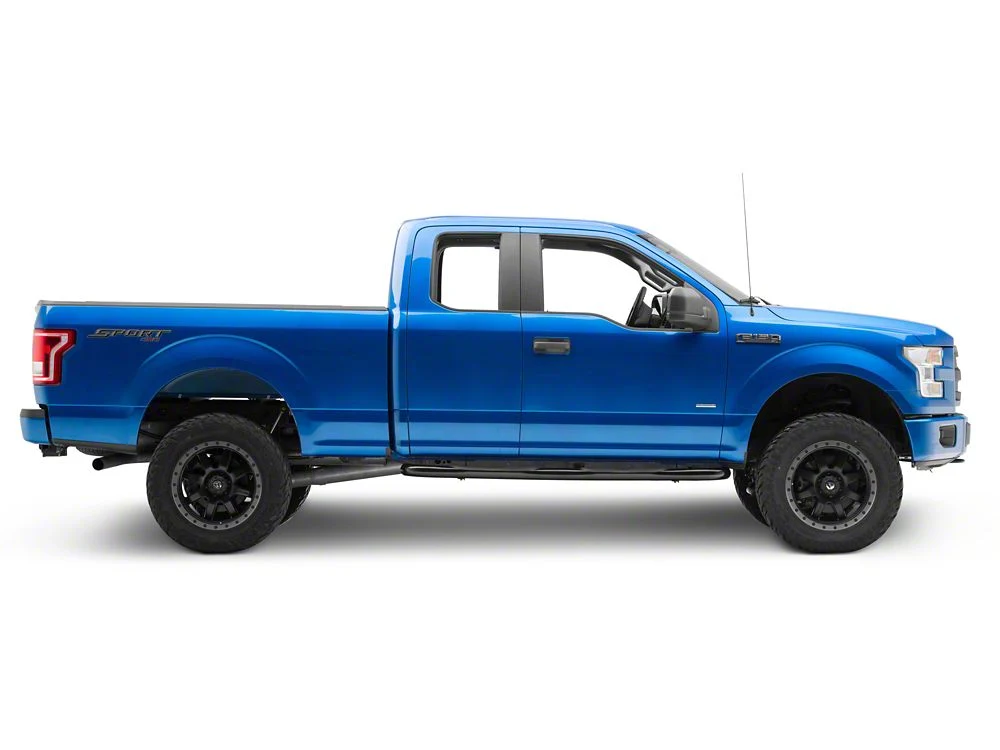 RedRock 3-Inch Side Step Bars; Black (15-25 F-150 SuperCab) - Image 10