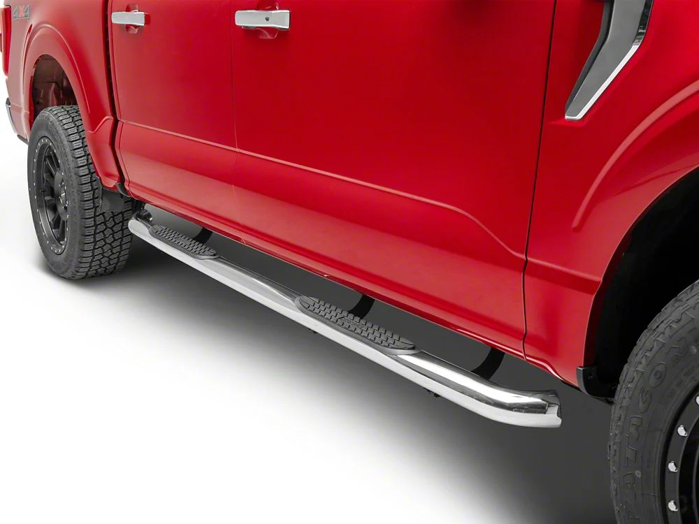 RedRock 3-Inch Side Step Bars; Stainless Steel (15-25 F-150 SuperCrew) - Image 7