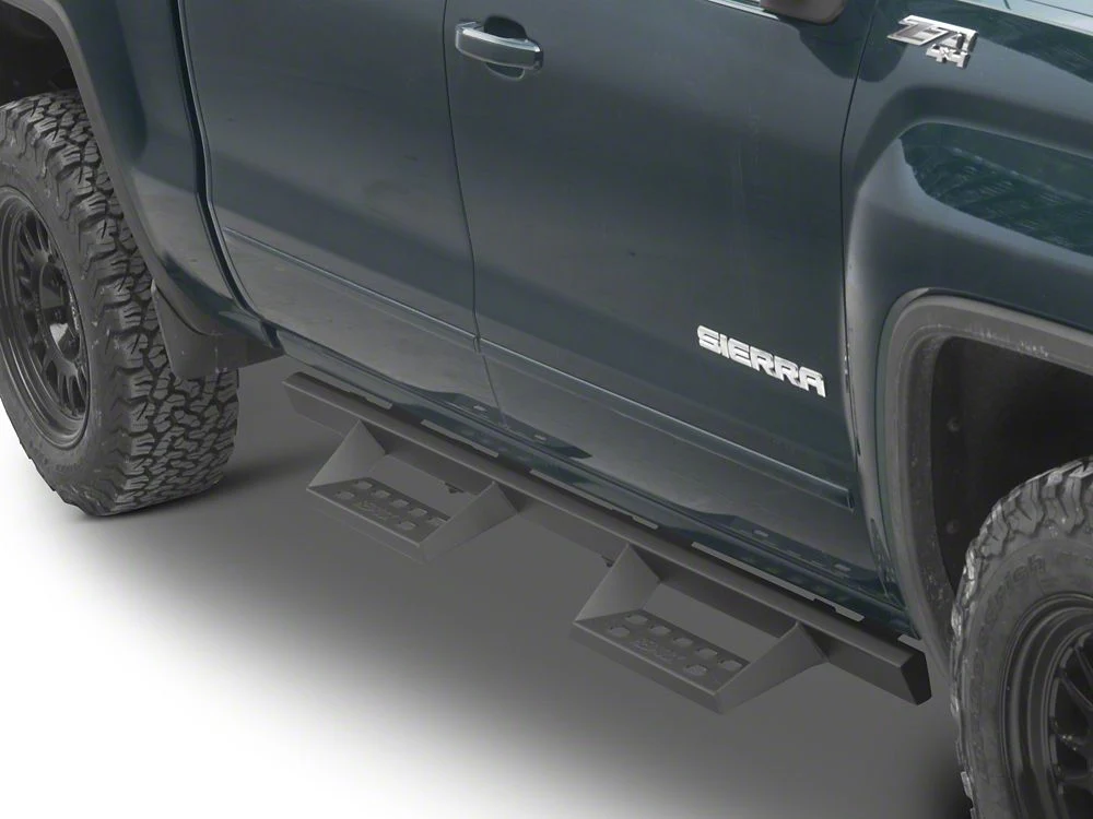 RedRock 4-Inch Drop TC1 Running Boards; Textured Black (07-18 Sierra 1500 Crew Cab) - Image 7