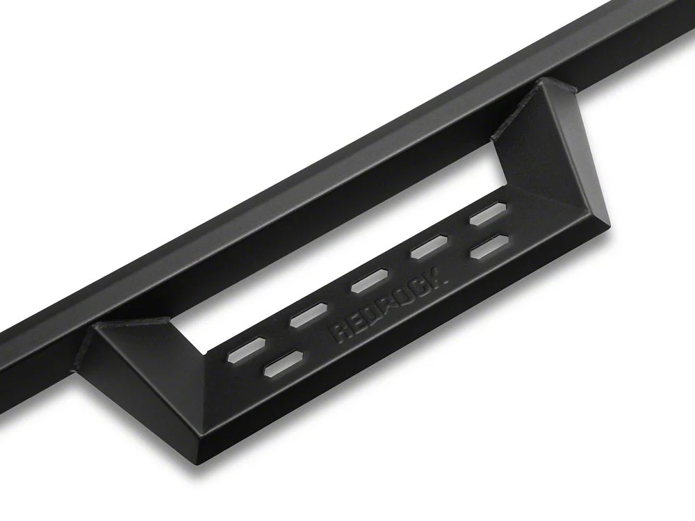 RedRock 4-Inch Drop TC1 Running Boards; Textured Black (07-19 Silverado 3500 HD Crew Cab) - Image 5