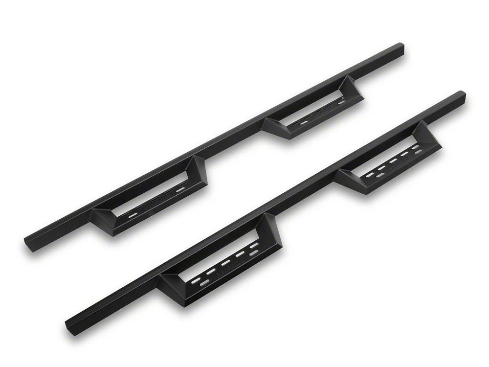 RedRock 4-Inch Drop TC1 Running Boards; Textured Black (10-24 RAM 2500 Crew Cab) - Image 2
