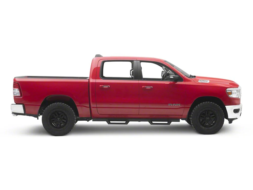 RedRock 4-Inch Drop TC1 Running Boards; Textured Black (19-25 RAM 1500 Crew Cab) - Image 11