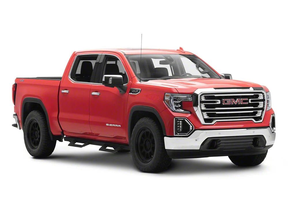 RedRock 4-Inch Drop TC1 Running Boards; Textured Black (19-25 Sierra 1500 Crew Cab) - Image 10