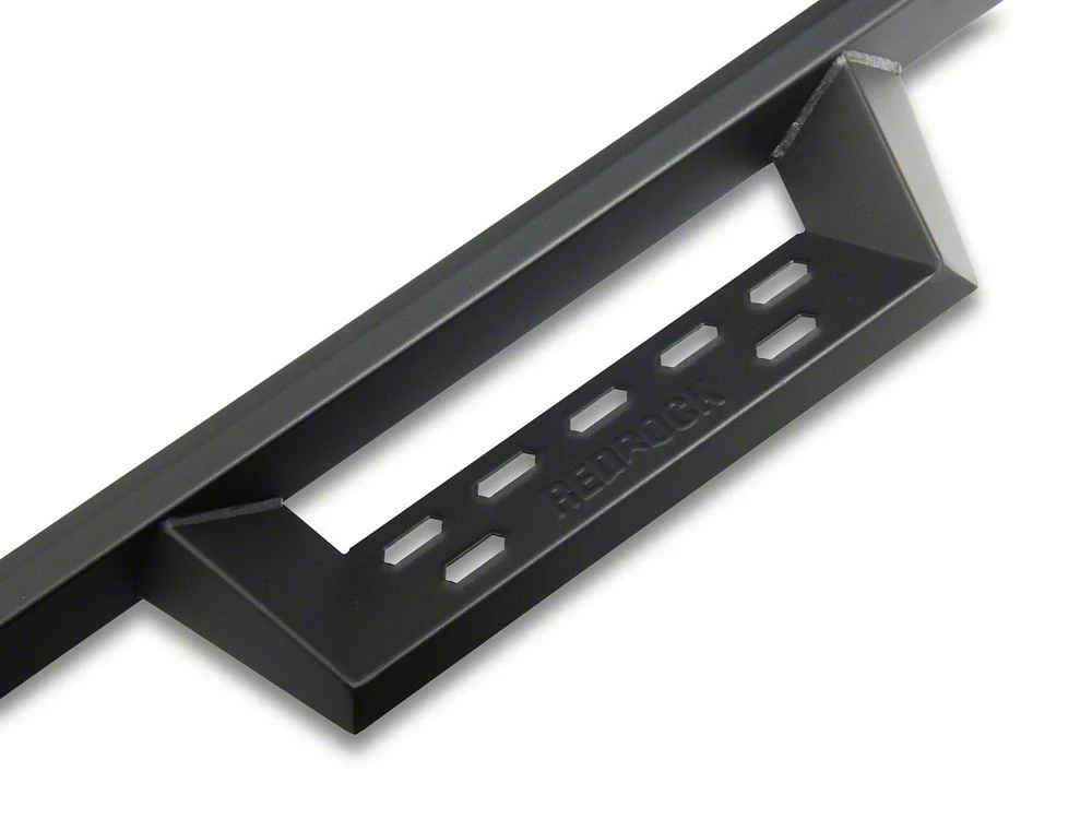 RedRock 4-Inch Drop TC1 Running Boards; Textured Black (19-25 Sierra 1500 Double Cab) - Image 5