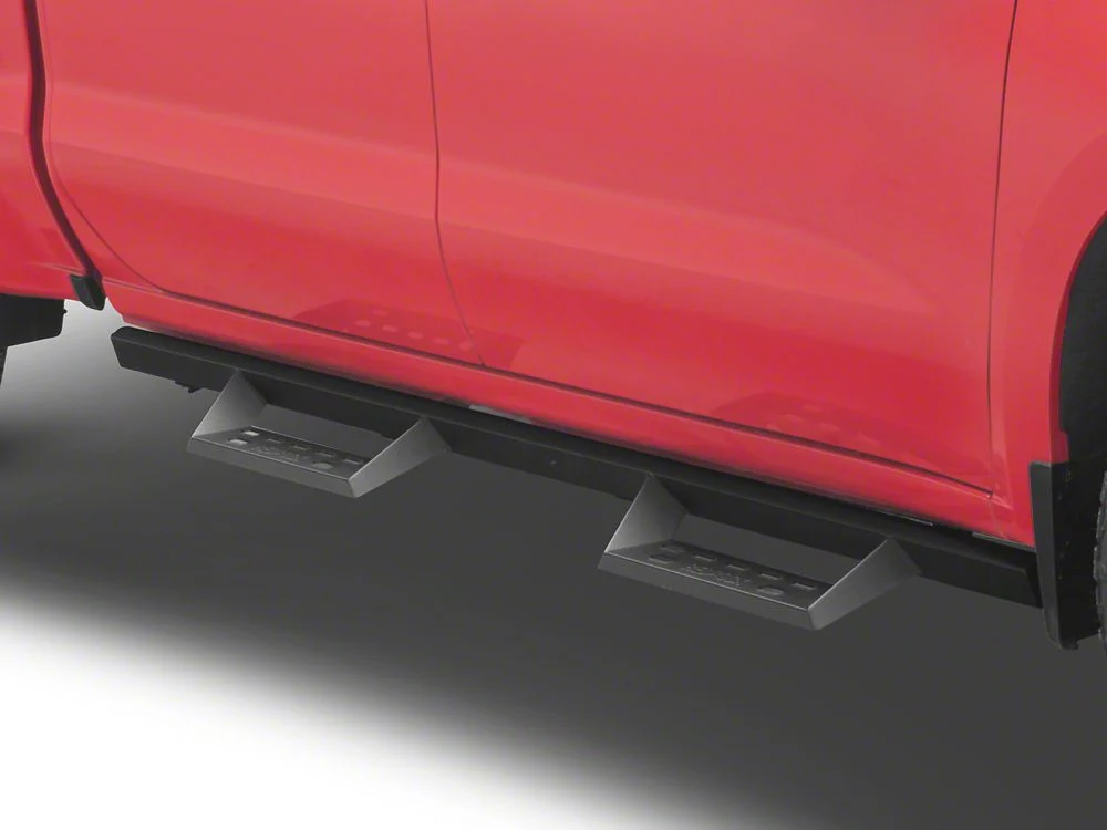 RedRock 4-Inch Drop TC1 Running Boards; Textured Black (19-25 Silverado 1500 Crew Cab) - Image 7