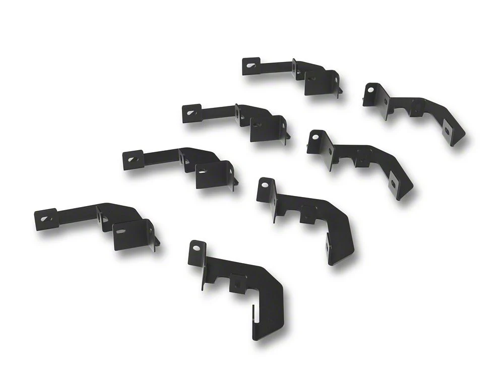 RedRock 4-Inch Drop TC1 Running Boards; Textured Black (19-25 Silverado 1500 Crew Cab) - Image 8