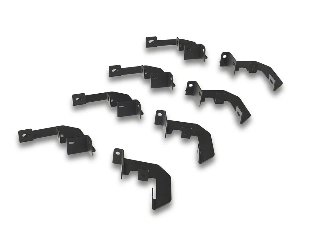 RedRock 4-Inch Drop TC1 Running Boards; Textured Black (19-25 Silverado 1500 Double Cab) - Image 6