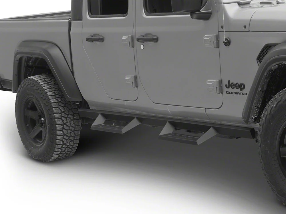 RedRock 4-Inch Drop TC1 Running Boards; Textured Black (20-25 Jeep Gladiator JT) - Image 7