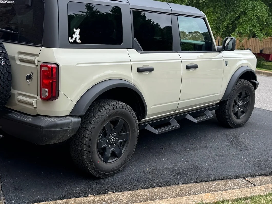 RedRock 4-Inch Drop TC1 Running Boards; Textured Black (21-25 Bronco 4-Door) - Image 12