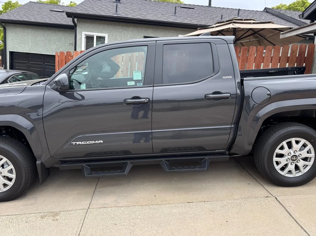 RedRock 4-Inch Drop TC1 Running Boards; Textured Black (24-25 Tacoma Double Cab) - Image 13