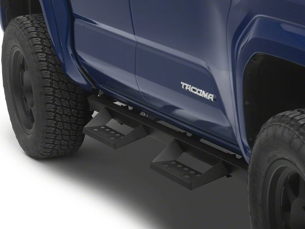 RedRock 4-Inch Drop TC1 Running Boards; Textured Black (24-25 Tacoma Double Cab) - Image 7