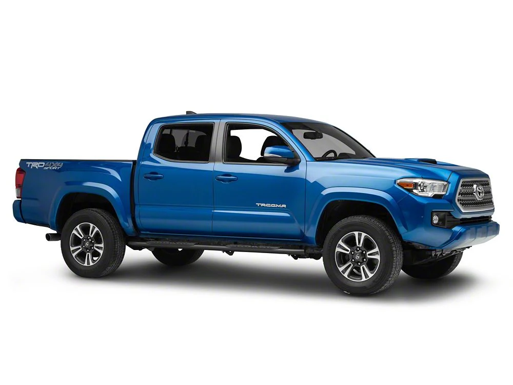 RedRock 4-Inch Oval Bent End PNC Side Step Bars; Black (05-23 Tacoma Double Cab) - Image 4