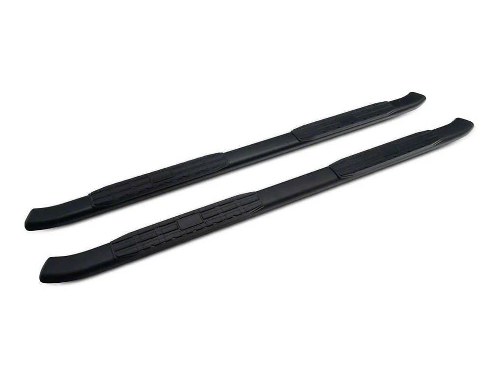 RedRock 4-Inch Oval Bent End PNC Side Step Bars; Black (05-23 Tacoma Double Cab) - Image 5