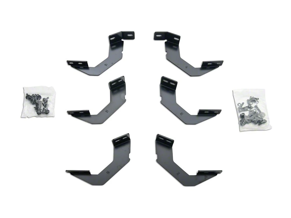 RedRock 4-Inch Oval Bent End PNC Side Step Bars; Black (05-23 Tacoma Double Cab) - Image 8
