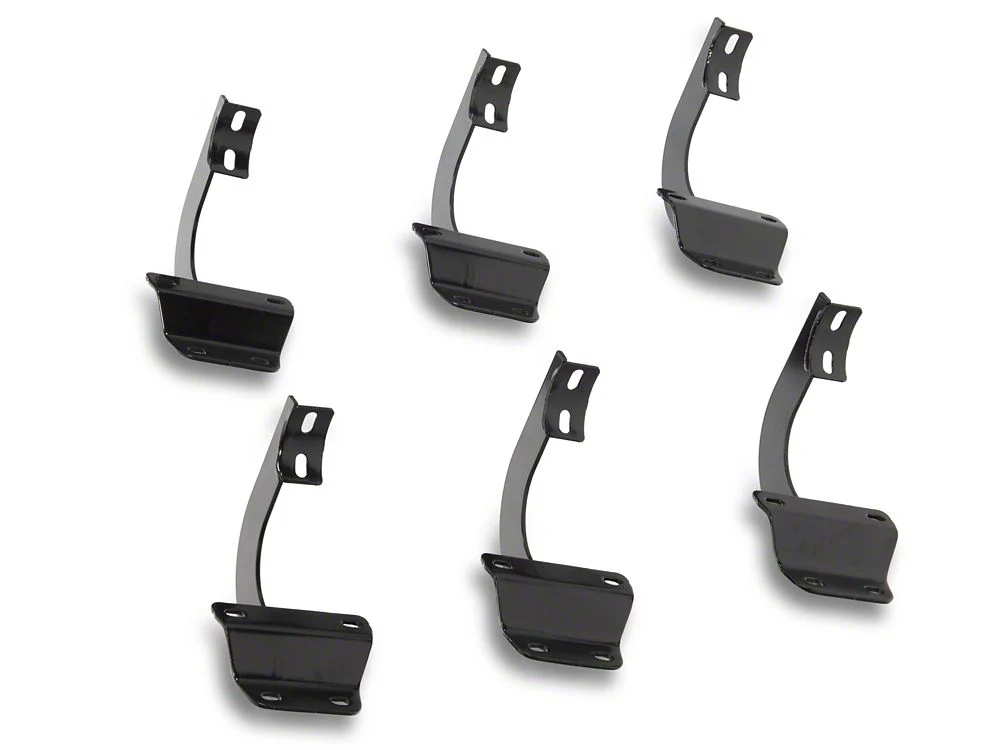 RedRock 4-Inch Oval Bent End Side Step Bars; Black (17-25 F-250 Super Duty SuperCrew) - Image 9